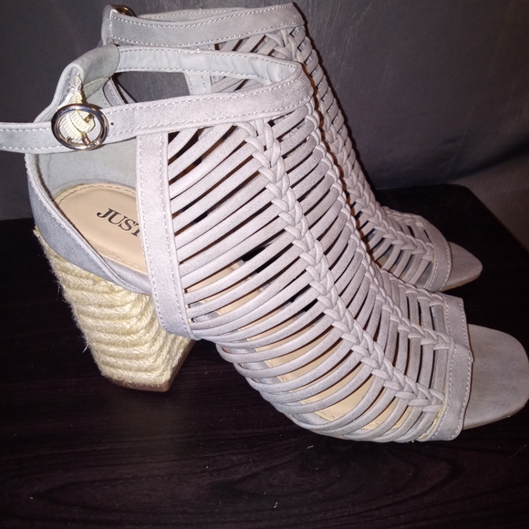 Just fab size 7 seuda slingback block  heel - Picture 4 of 4